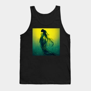 Underwater wispy woman, swimming toward the light. Tank Top
